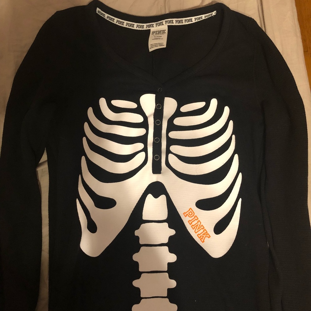 Victoria secret pink Halloween thermal onesie